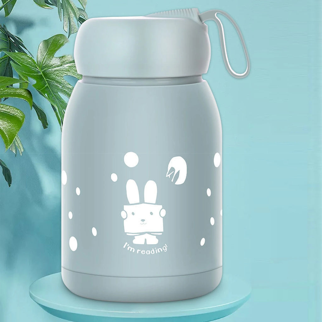 330ml Double Layer Insulated Mug Good Sealing Small Portable Cute Rabbits Insulated Mug for Travelling Outdoor Sports