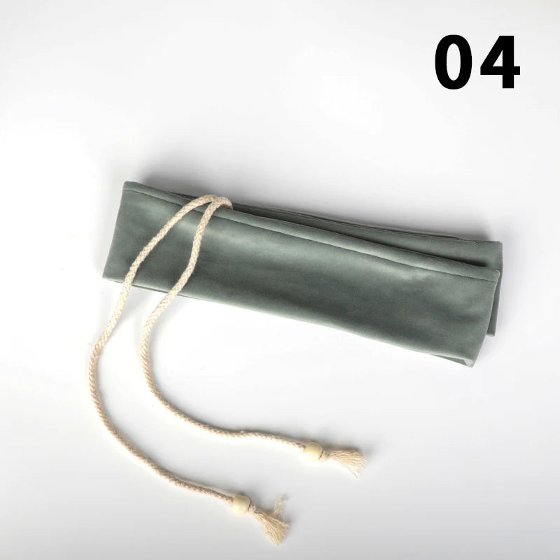 110x6.5cm Thick Velvet Flute Storage Bag Long Bamboo Flute Integrated Storage Protective Cover Flute Dustproof Bags