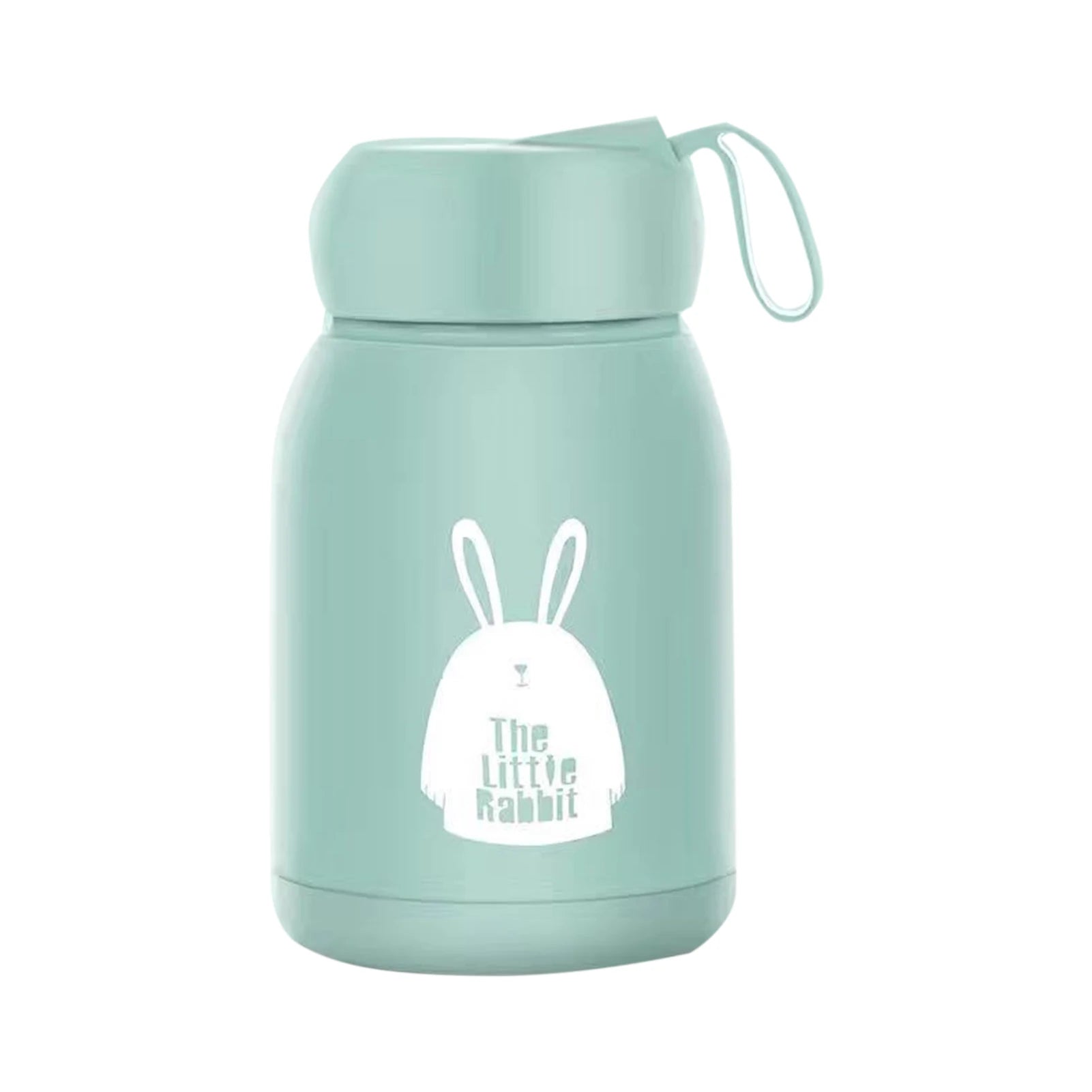 330ml Double Layer Insulated Mug Good Sealing Small Portable Cute Rabbits Insulated Mug for Travelling Outdoor Sports