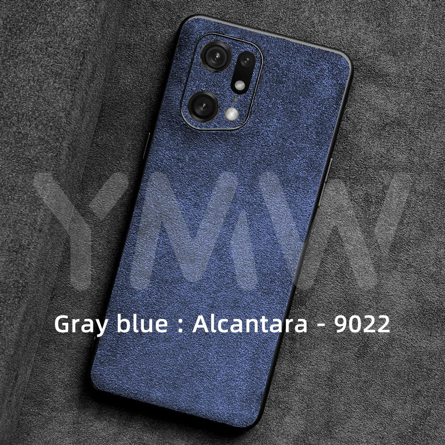 ALCANTARA Case for OPPO Find X6 Pro X5 5G Luxury Supercar Interior Same Artificial Leather Business Phone Cases Cover