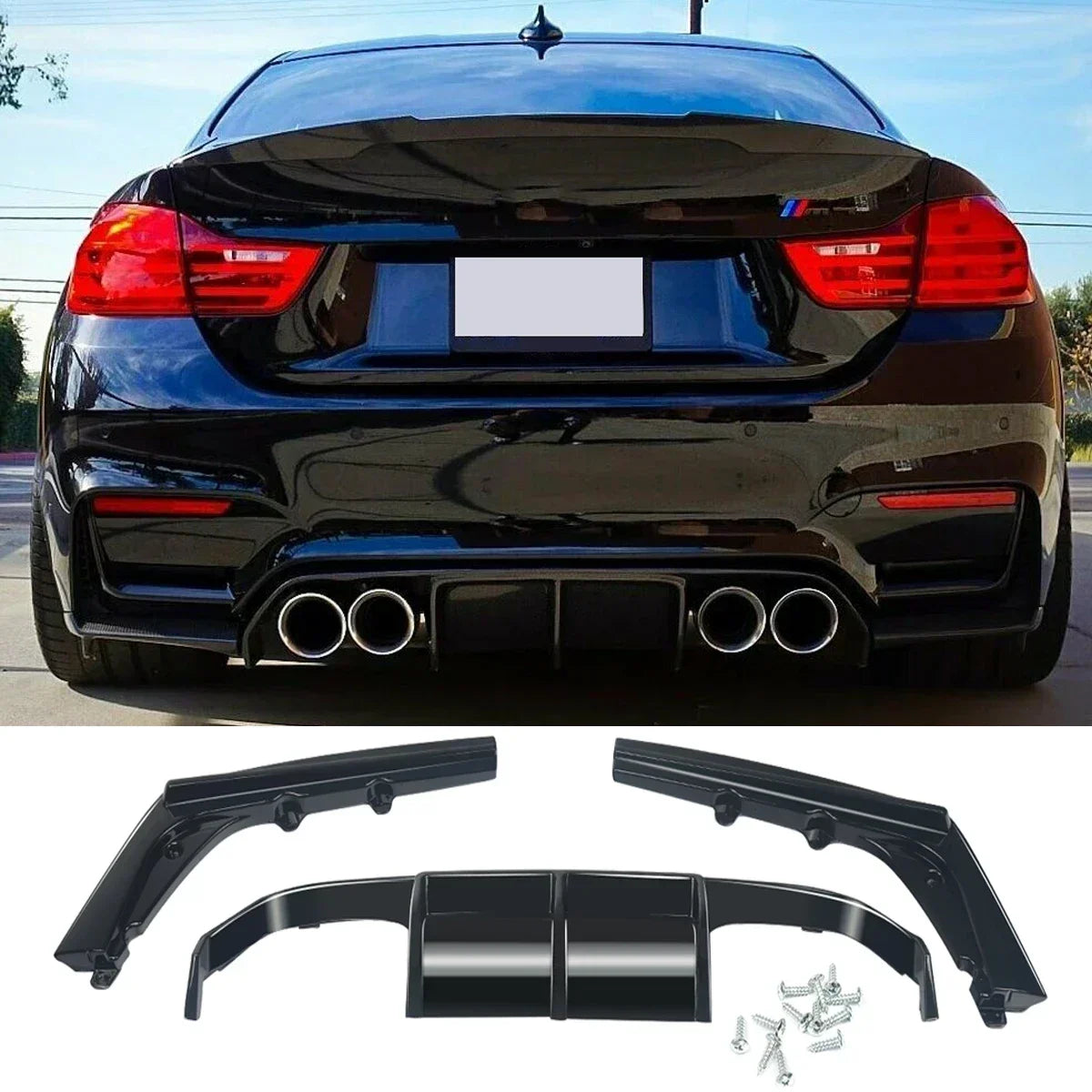 MagicKit Rear Diffuser Lip (BMW F80/M3, F82/M4)

Glossy black 3PCS diffuser lip for BMW (2015–2020).
Adds sporty style and improves aerodynamics.

💶 Price: €69.99 – €89.99