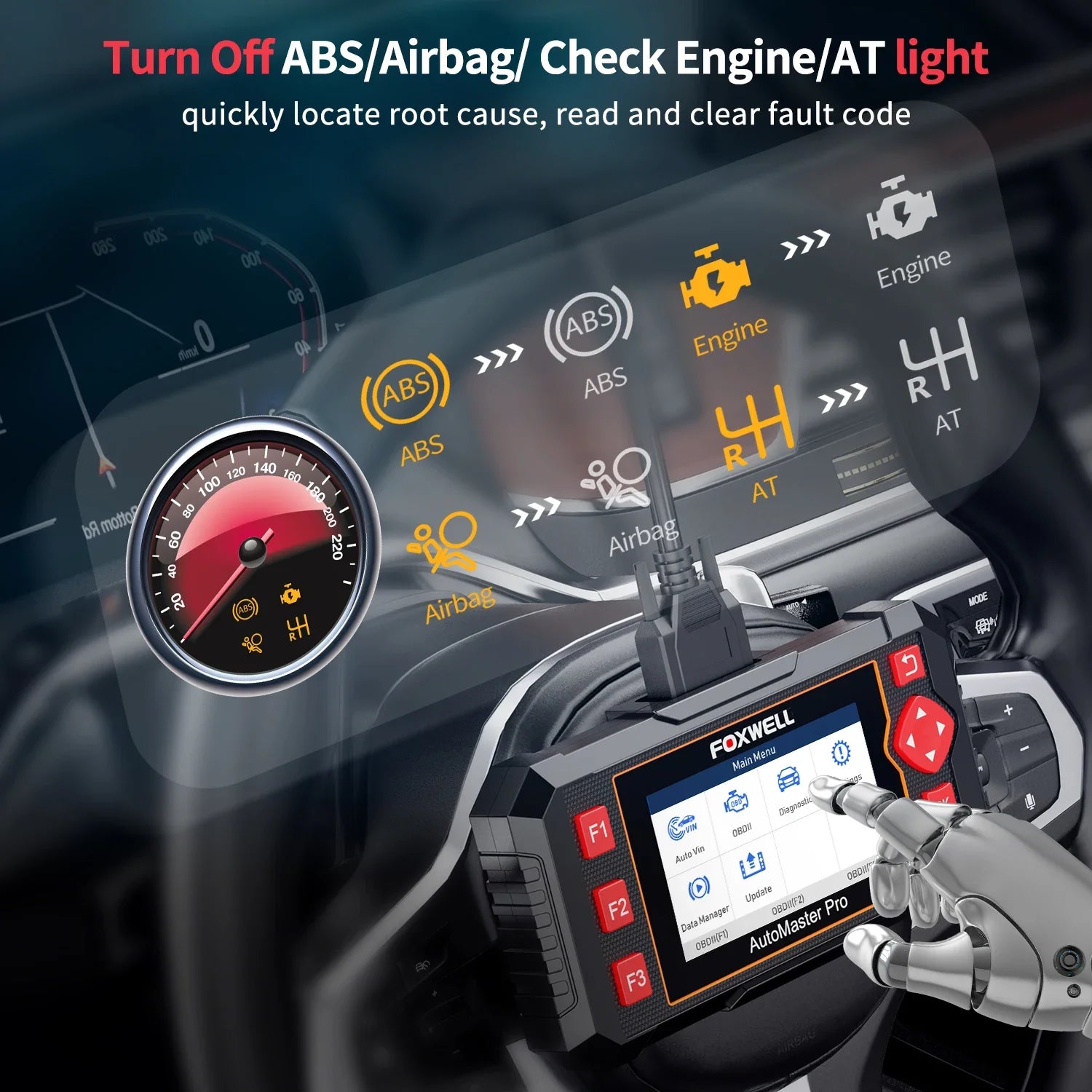 FOXWELL NT604 Elite OBD2 Scanner

🔧 Professional car diagnostic tool – reads engine, ABS & transmission codes with free updates.
💶 €139.99 – €169.99