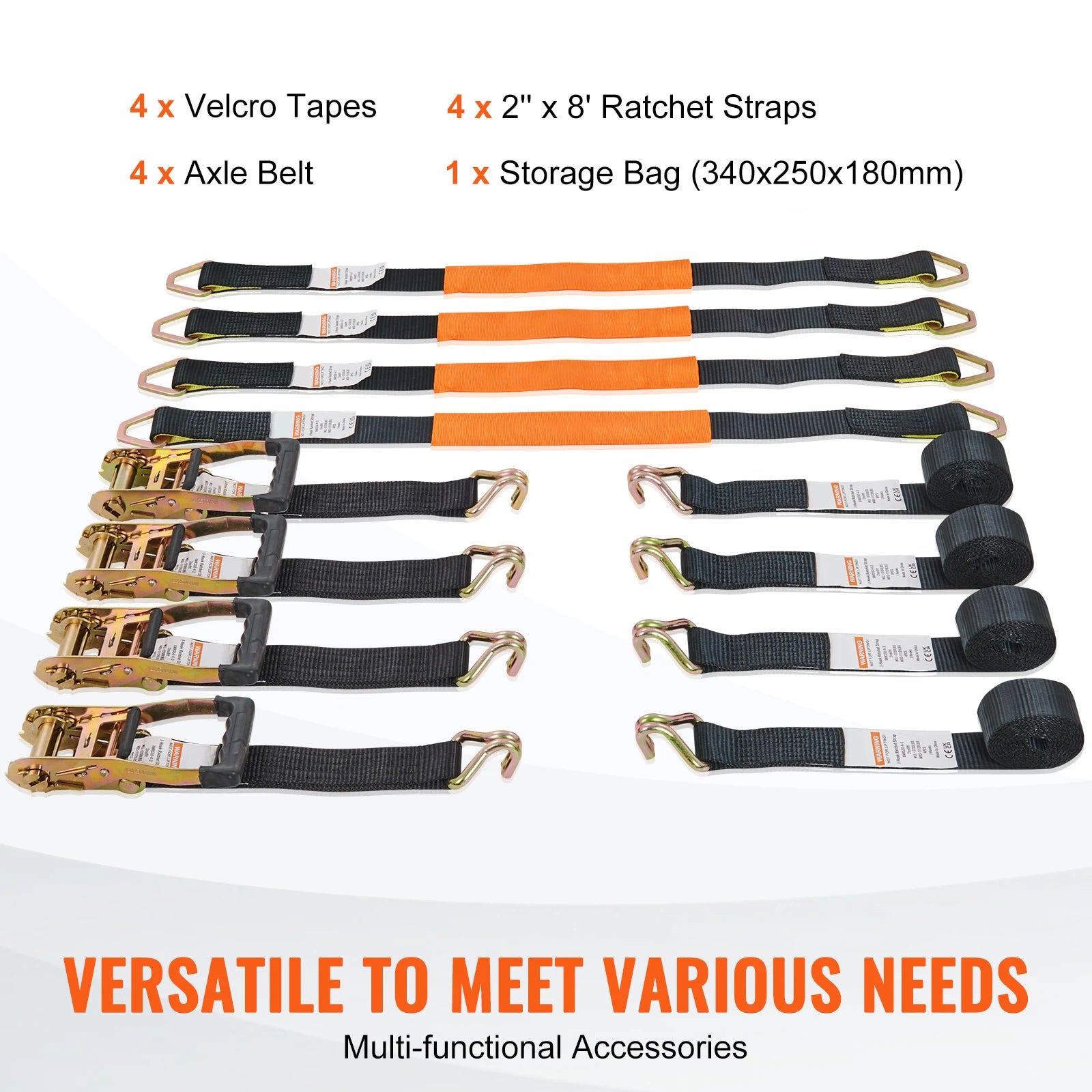 SucceBuy Ratchet Strap Tie Down (4pcs)

🚗 Heavy-duty ratchet straps with strong metal buckles.
Perfect for securing luggage, motorcycles, and cargo safely.

💶 Price: €19.99 – €24.99