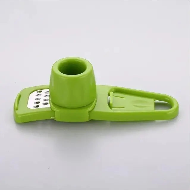 1 Green Pack Mini Garlic Grinder Creative Garlic Press Kitchen Garlic Mash Manual Garlic Mashing Green Kitchen Gadgets