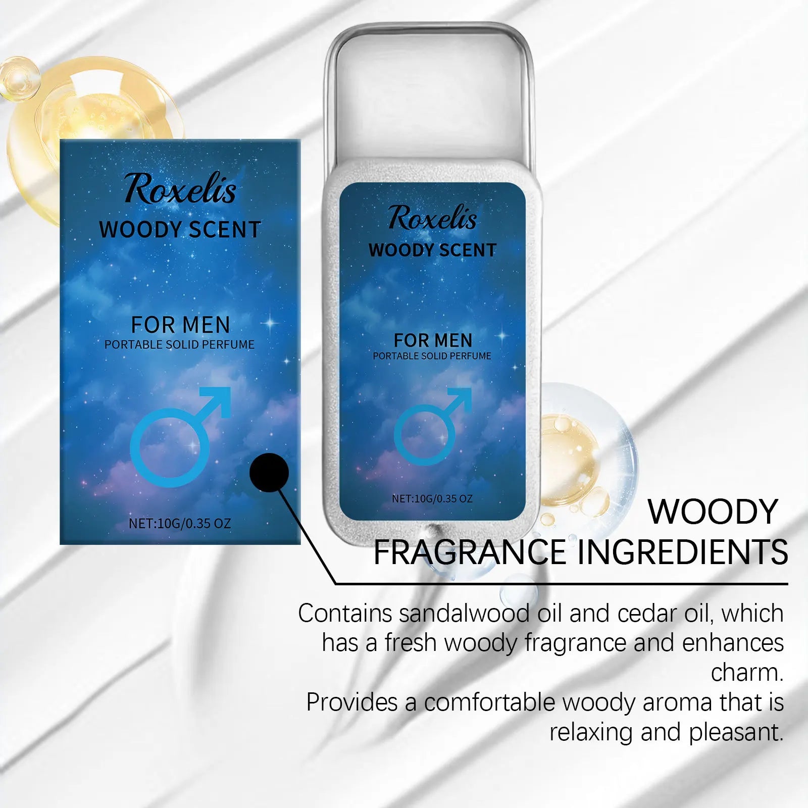 Pheromone Cologne Solid Perfume – Woody Scent

🌲 Rich woody pheromone scent for men & women.
Portable, stylish, and perfect for everyday or travel.

💶 Price: €12.99 – €15.99