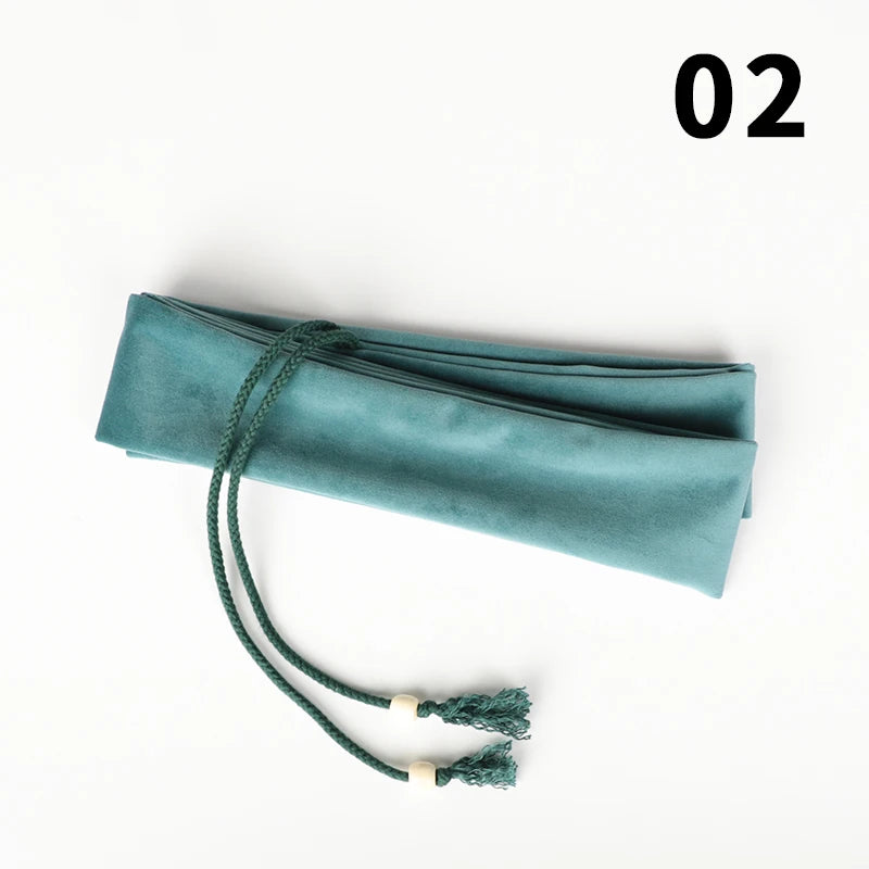 110x6.5cm Thick Velvet Flute Storage Bag Long Bamboo Flute Integrated Storage Protective Cover Flute Dustproof Bags