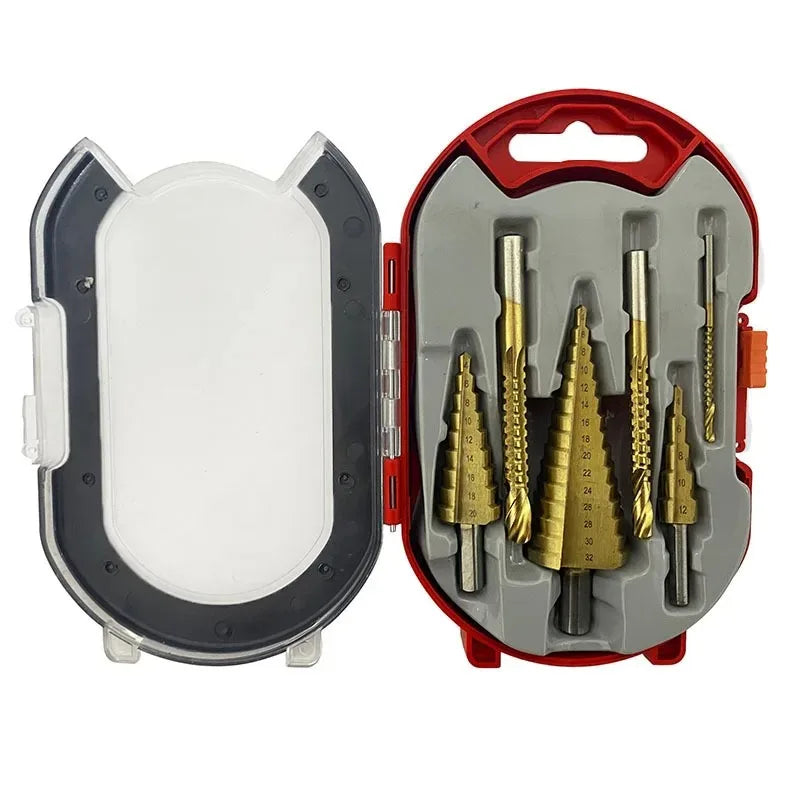 6PCS Titanium Coated Drill Bit Set

⚙️ High-quality step drill bits in 3 sizes.
Perfect for woodworking, metalworking, and DIY projects.

💶 Price: €14.99 – €18.99