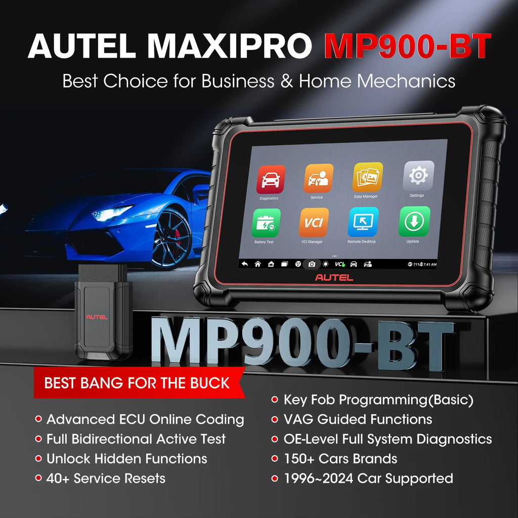 Autel MaxiPRO MP900BT Scanner

🔧 Professional car diagnostic scanner with ECU coding.
Fast, accurate & supports multiple car models.
💶 €199 – €229