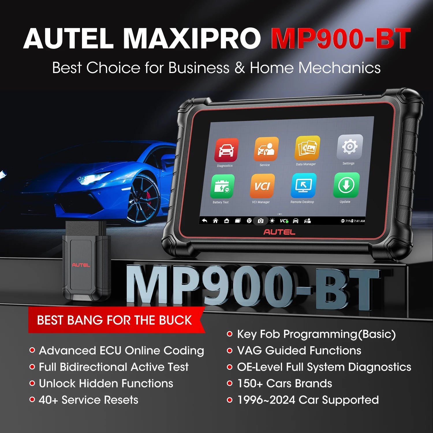 Autel MaxiPRO MP900BT Scanner

🔧 Professional car diagnostic scanner with ECU coding.
Fast, accurate & supports multiple car models.
💶 €199 – €229