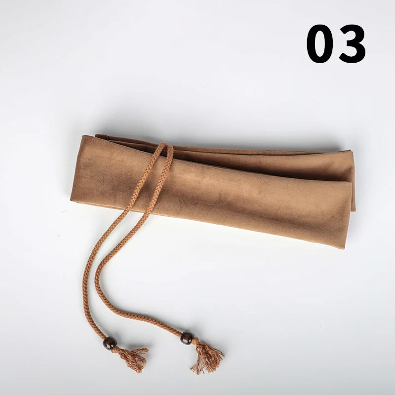 110x6.5cm Thick Velvet Flute Storage Bag Long Bamboo Flute Integrated Storage Protective Cover Flute Dustproof Bags