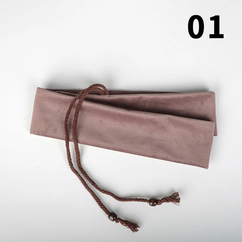 110x6.5cm Thick Velvet Flute Storage Bag Long Bamboo Flute Integrated Storage Protective Cover Flute Dustproof Bags