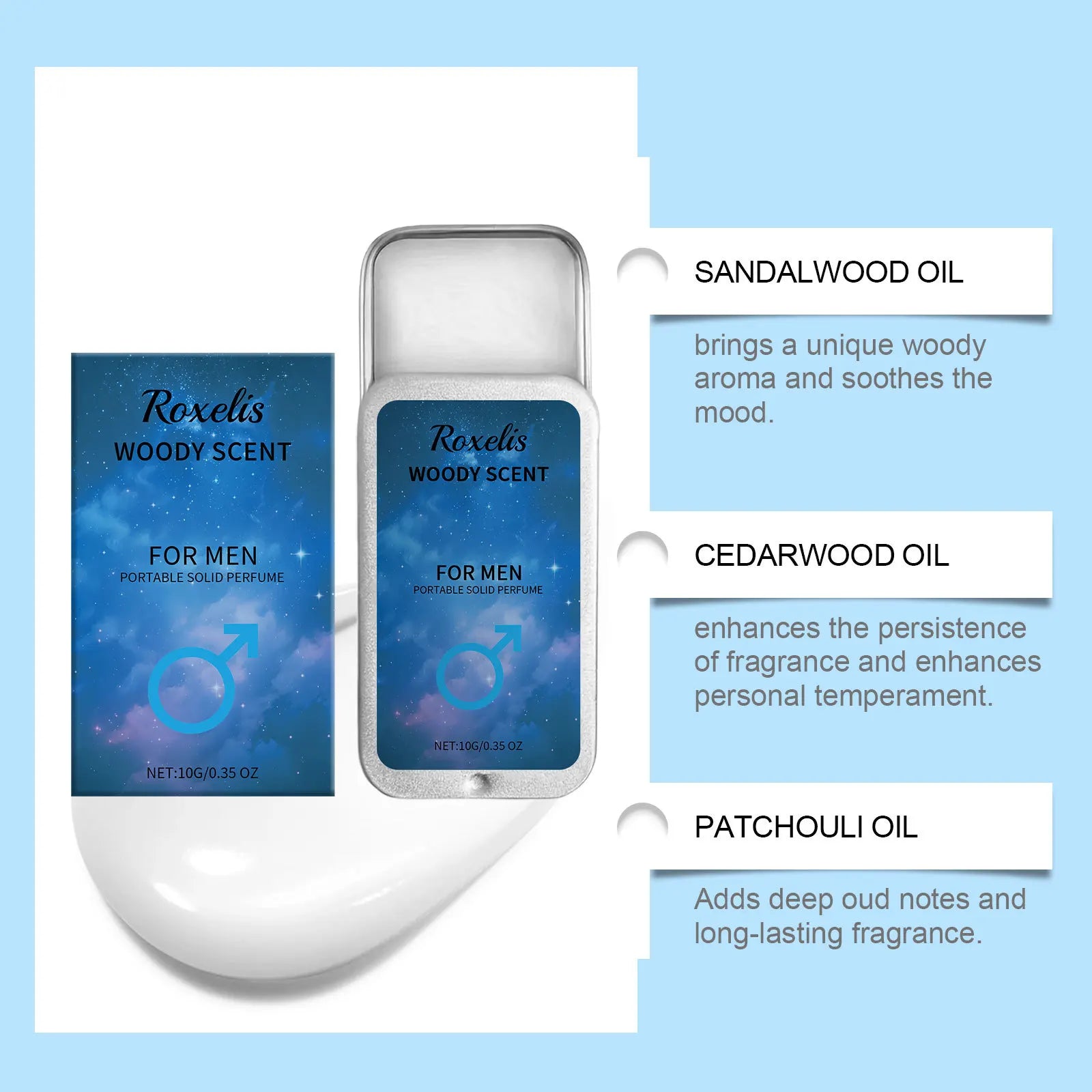 Pheromone Cologne Solid Perfume – Woody Scent

🌲 Rich woody pheromone scent for men & women.
Portable, stylish, and perfect for everyday or travel.

💶 Price: €12.99 – €15.99