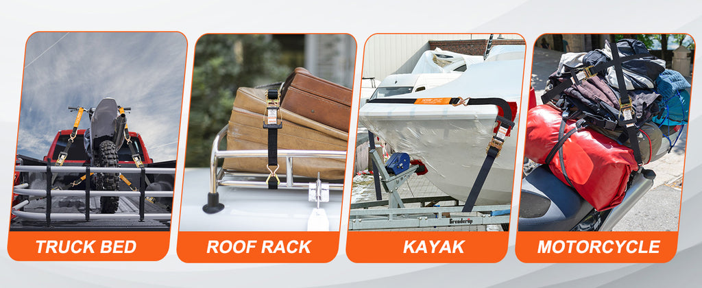 SucceBuy Ratchet Strap Tie Down (4pcs)

🚗 Heavy-duty ratchet straps with strong metal buckles.
Perfect for securing luggage, motorcycles, and cargo safely.

💶 Price: €19.99 – €24.99
